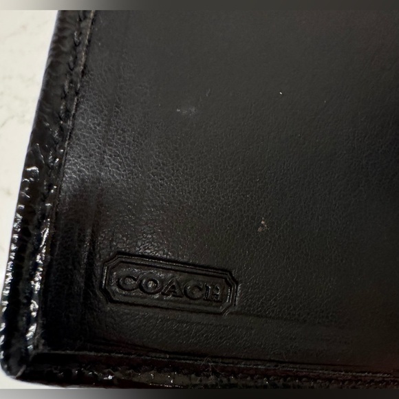 💜 Coach Purple Ocelot Print Wallet | Rare Colorway Leather Snap Zip - Picture 6 of 8